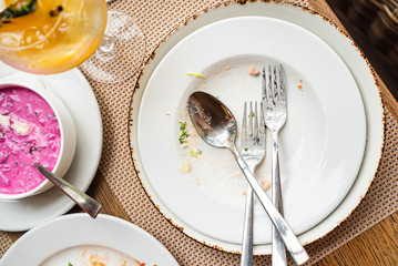 lunch in the cafe or restaurant