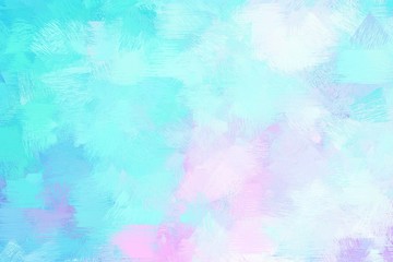 abstract grunge brush painted illustration with lavender, turquoise and baby blue color. artwork can be used as texture, graphic element or wallpaper background