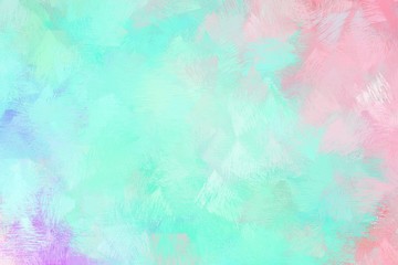 brush drawn illustration with pale turquoise, baby pink and plum color. artwork can be used as texture, graphic element or wallpaper background