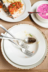 lunch in the cafe or restaurant