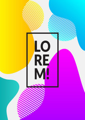 Cover templates with fluid color shapes. Cover, placard, banner, poster, flyer, presentations and annual reports. Vector illustration. Eps 10.