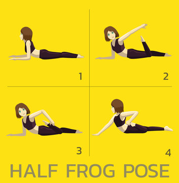 Yoga Pose: Frog pose | YogaClassPlan.com