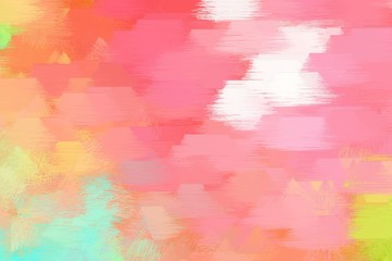 Fototapeta premium abstract grunge brush painted artwork with light salmon, linen and pale golden rod color. can be used as texture, graphic element or wallpaper background