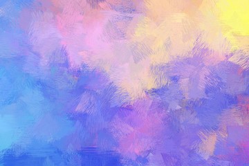 vintage brush painted artwork with medium purple, corn flower blue and baby pink color. can be used as texture, graphic element or wallpaper background