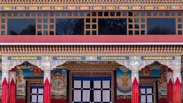 Buddhist temple or monastery in Kathmandu, Nepal. Nala Gumba