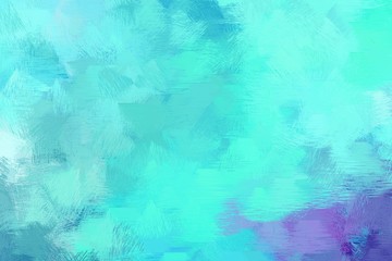 abstract grunge brush painted artwork with aqua marine, turquoise and slate blue color. can be used as texture, graphic element or wallpaper background