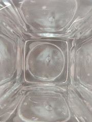 Reflection of a glass of water
