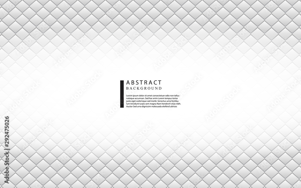Poster abstract white and gray background with square pattern. modern vector design template for use elemen