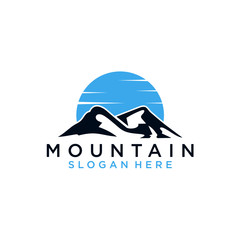 Fototapeta na wymiar Mountain icon Logo Template Vector illustration