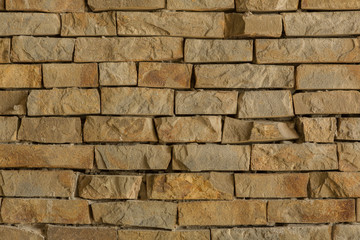 Brick wall texture background at close range