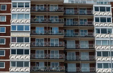 Blocks of apartments next to each other