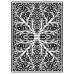 Ornate ornament plant floral illustration vector hand drawing