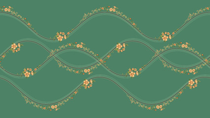 Obraz premium Fashionable pattern, suitable for textile clothing and wallpaper pattern, card design