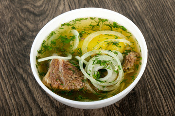 Caucasian meat soup - Hashlama