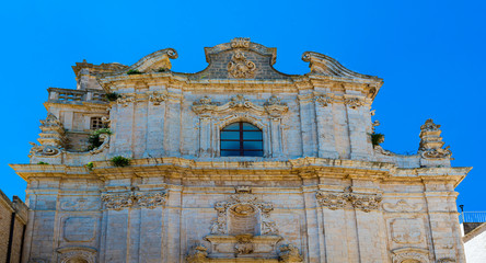 Ostuni facade the Church Of San Vito Martire, Apulia