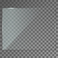 The texture of rectangle glass plate, mirror, windows. Light effect for a picture or a mirror. Beautiful realistic reflection. The interior of the house stock vector