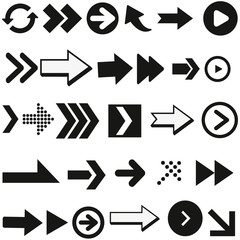 Arrow icon. Different black Arrows icons. Arrow. Arrows vector collection