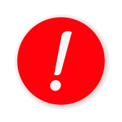 Exclamation Mark Hazard Warning Symbol Icon Vector Design Illustration