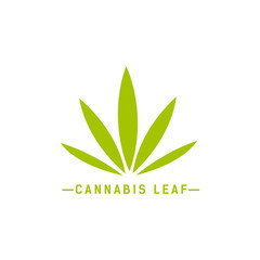 cannabis leaf vector,hemp marijuana logo design