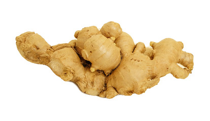 Isolated ginger on white background