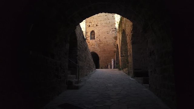 Beautiful gate in Kyrenia city in Cyprus.