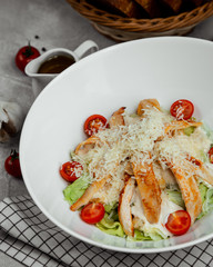 Caesar salad with grilled chicken