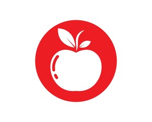 Apple logo icon vector illustration design