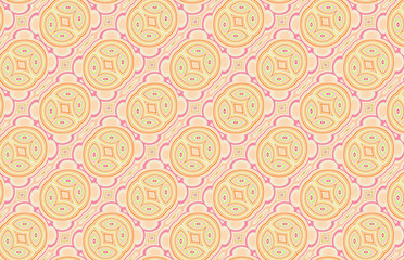 colored decortative geometric art pattern