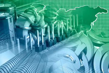 Electronic device, buildings and map