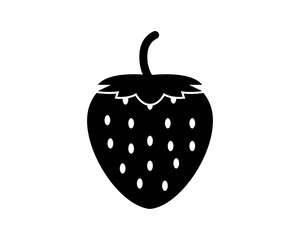 Fototapeta premium strawberry icon logo vector illustration