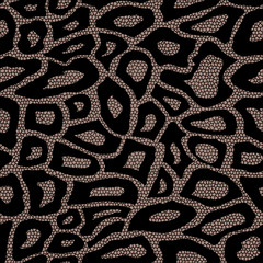 leopard skin texture seamless pattern mozaic style design