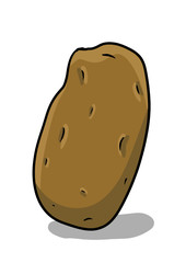 Vector image potato icons. Icon on a white background.
