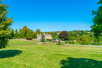 Fototapeta na wymiar Beautiful Cotswolds landscape in Cotswolds village of Upper Slaughter, Gloucestershire, UK