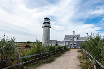 Fototapeta na wymiar Path leading to Highland Lighthouse 