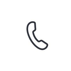 Call vector icon, phone symbol. Simple, flat design for web or mobile app