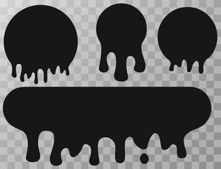 a drop of paint. stains from spray with paint. Current inks. Paint dripping. Dripping liquid. Paint flows. Vector illustration.