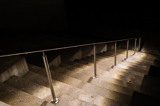 Beleuchtete Treppe