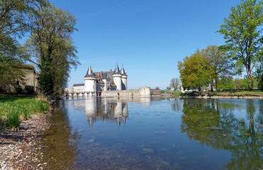 Fototapeta premium Sully sur Loire castle in the Loire valley
