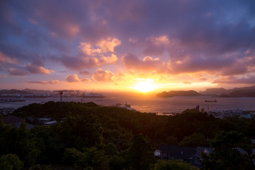 長崎の夕陽