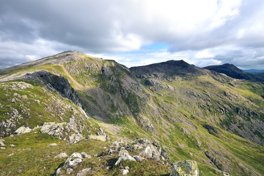 The ridge line from Slide Side to Scafell Pike