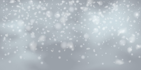 Snowflakes, snowfall.
