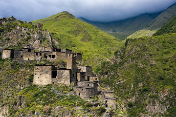 Mutso Castle, Georgia, Causacus. A fortress in the mountains.