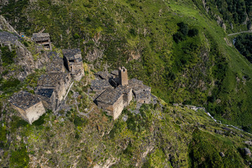 Mutso Castle, Georgia, Causacus. A fortress in the mountains.