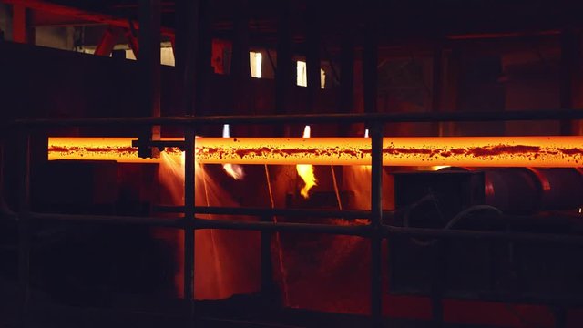 Hot billet continuous casting, strand casting