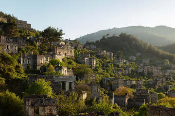 The Abandoned Ghost Town of Kayaköy, South-West Turkey.