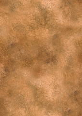 Seamless background texture of suede. Brown. Watercolor technique.