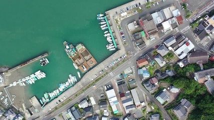 Yacht harbor on sunny bay