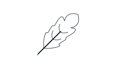 Feather Pen icon vector concept illustration for design.