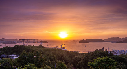 長崎の夕陽
