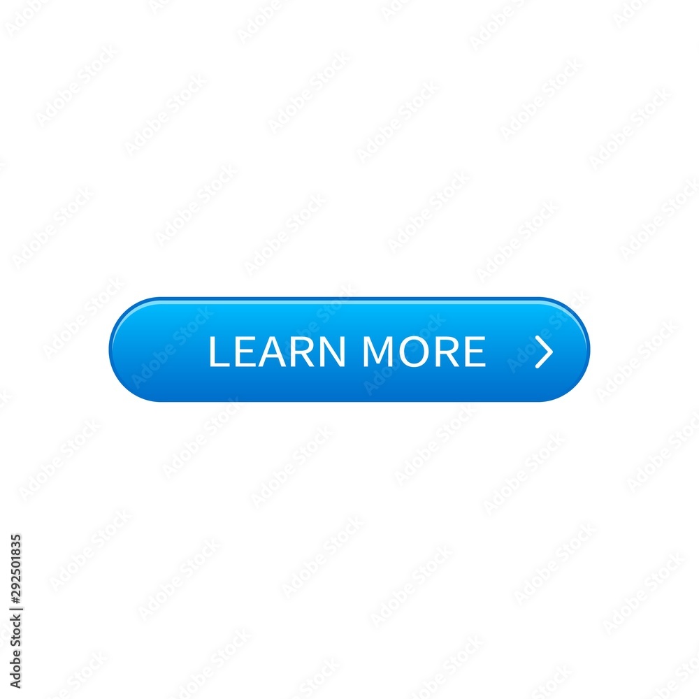 Poster trendy blue button for website. flat modern web element. vector illustration.